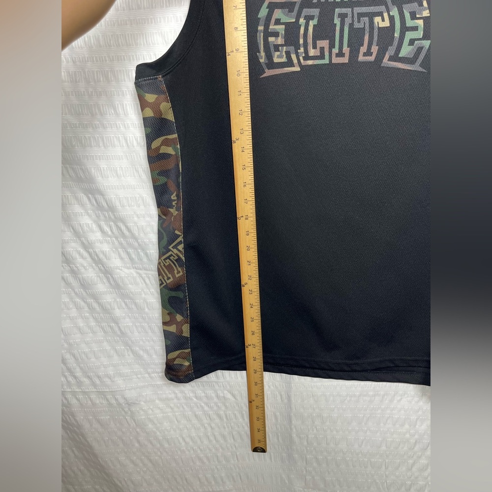 MMA Elite Black and Camo Sleeveless Tank Top Mixed Martial Arts Men Size LG - Picture 6 of 6